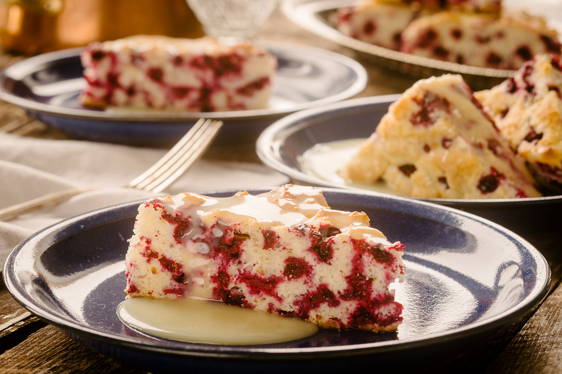 Wild Arctic Cranberry Cake with Warm Butter Sauce | Blueberries & Polar Bears Cookbooks